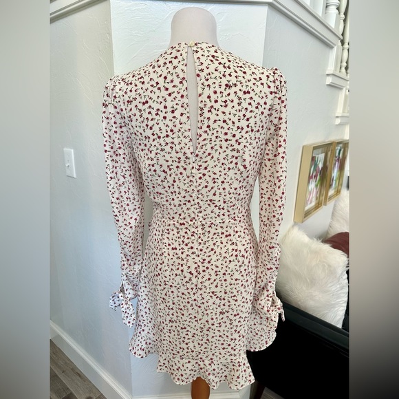 NEW 1. State GORGEOUS white floral wrap dress - senior photo or bridal DRESS - Picture 4 of 11